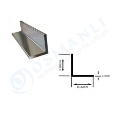 Alüminyum Köşebent 100mm X 100mm X 4mm